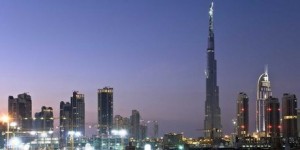 One bank has drawn a link between a skyscraper building boom and impending economic collapse. Photo - the Dubai skyline with the world's tallest building, the 828m Burj Khalifa shown. Photo / Thinkstock