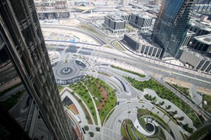 Gabriela Maj/Bloomberg  The view from a bedroom in the Armani hotel at the Burj Khalifa in Dubai. 